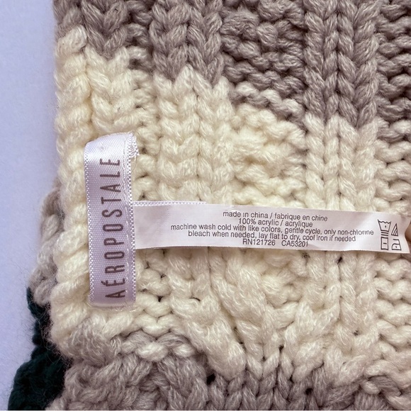 Aeropostale Blue Green Turquoise
Aqua Gray White Scarf - Picture 2 of 4